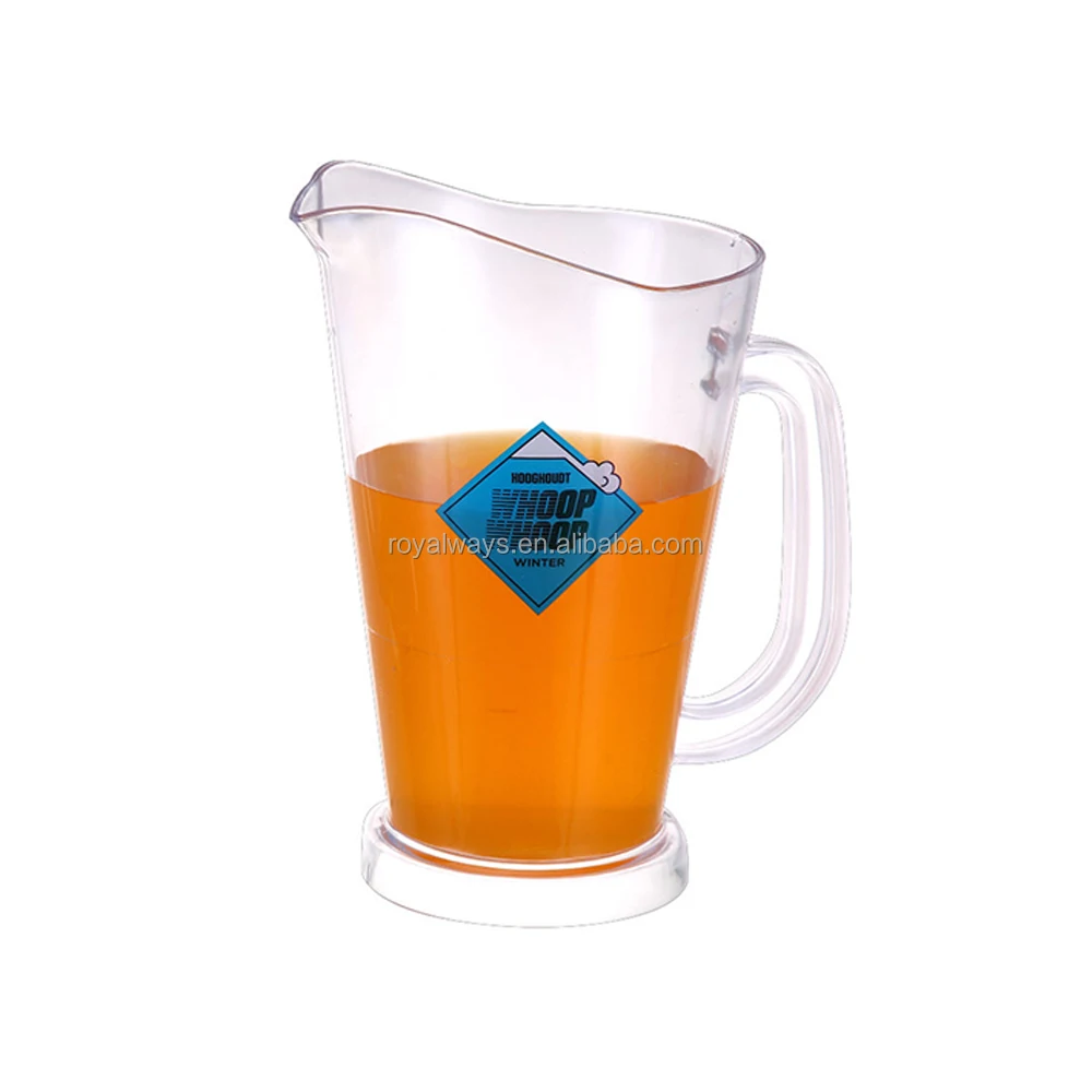 1700ml Plastic Beer Pitcher With Ice Chamber Plastic Beer Jug With Ice