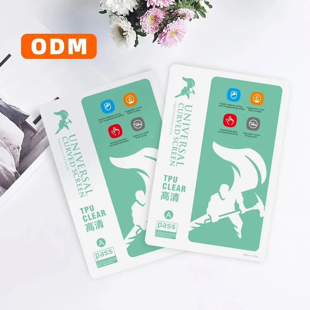 무료 샘플 180*120mm HD 투명 유연한 소프트 TPU 하이드로겔 소재 휴대폰 화면 보호 시트(레이저 커팅 머신용)