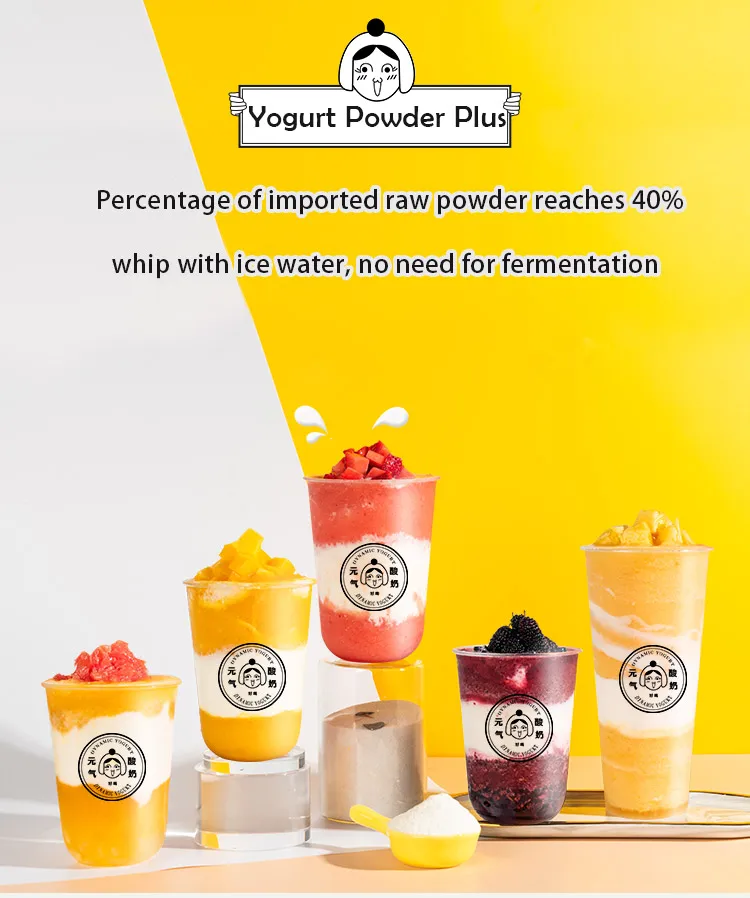 500g Wholesale Halal Milk Powder Dry Instant Yogurt Powder Flavor Mix