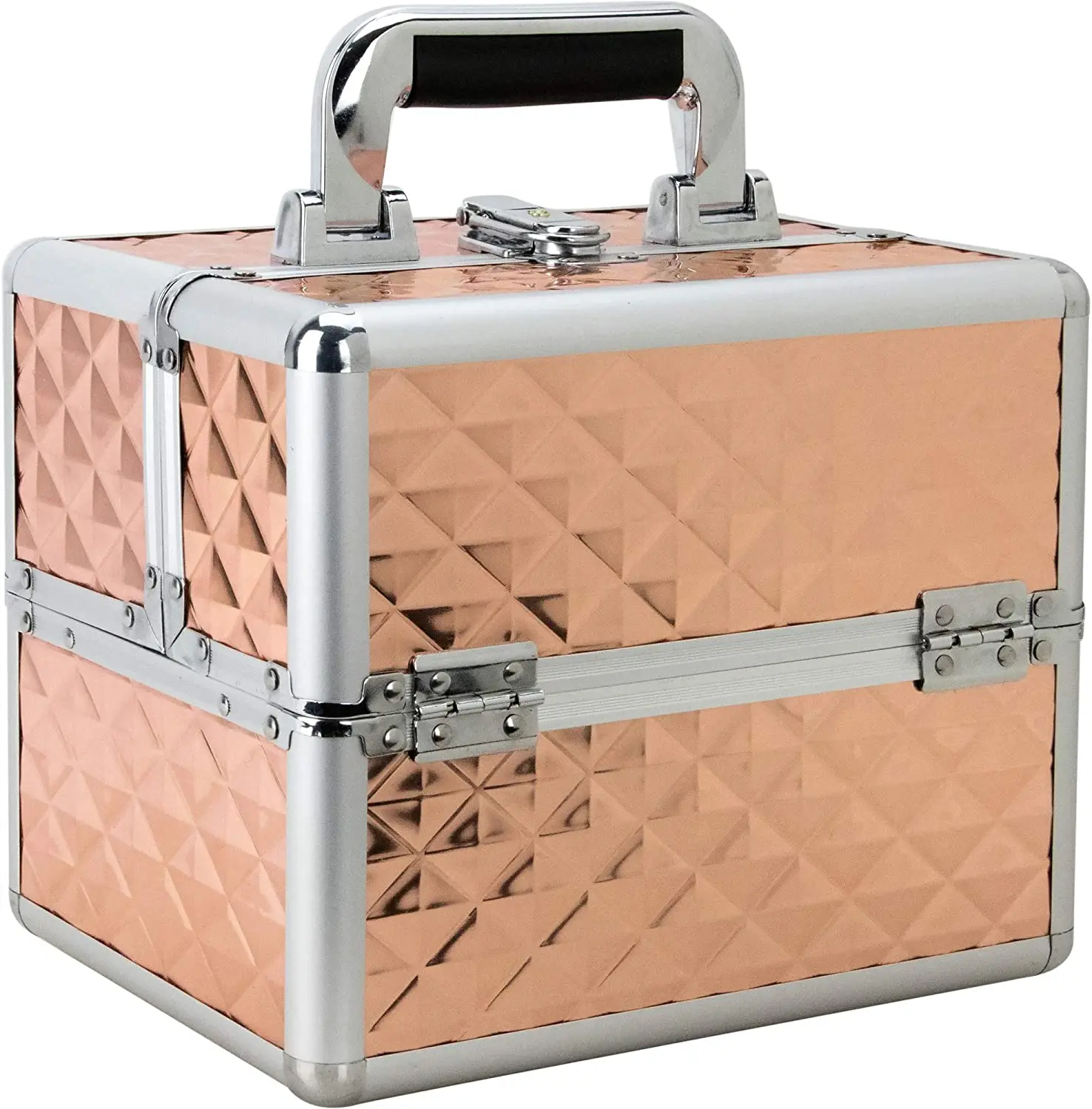 Caboodles Rainbow Rad Small Train Case Makeup Organizer