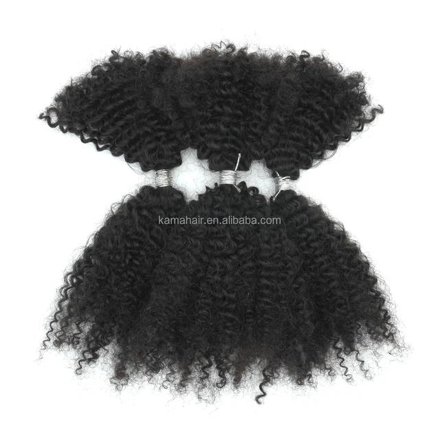 KAMA Afro Kinky Curly 3C Remy Hair Weave 100% Virgin Human Hair Bundles Wholesale Price Wavy Bundle