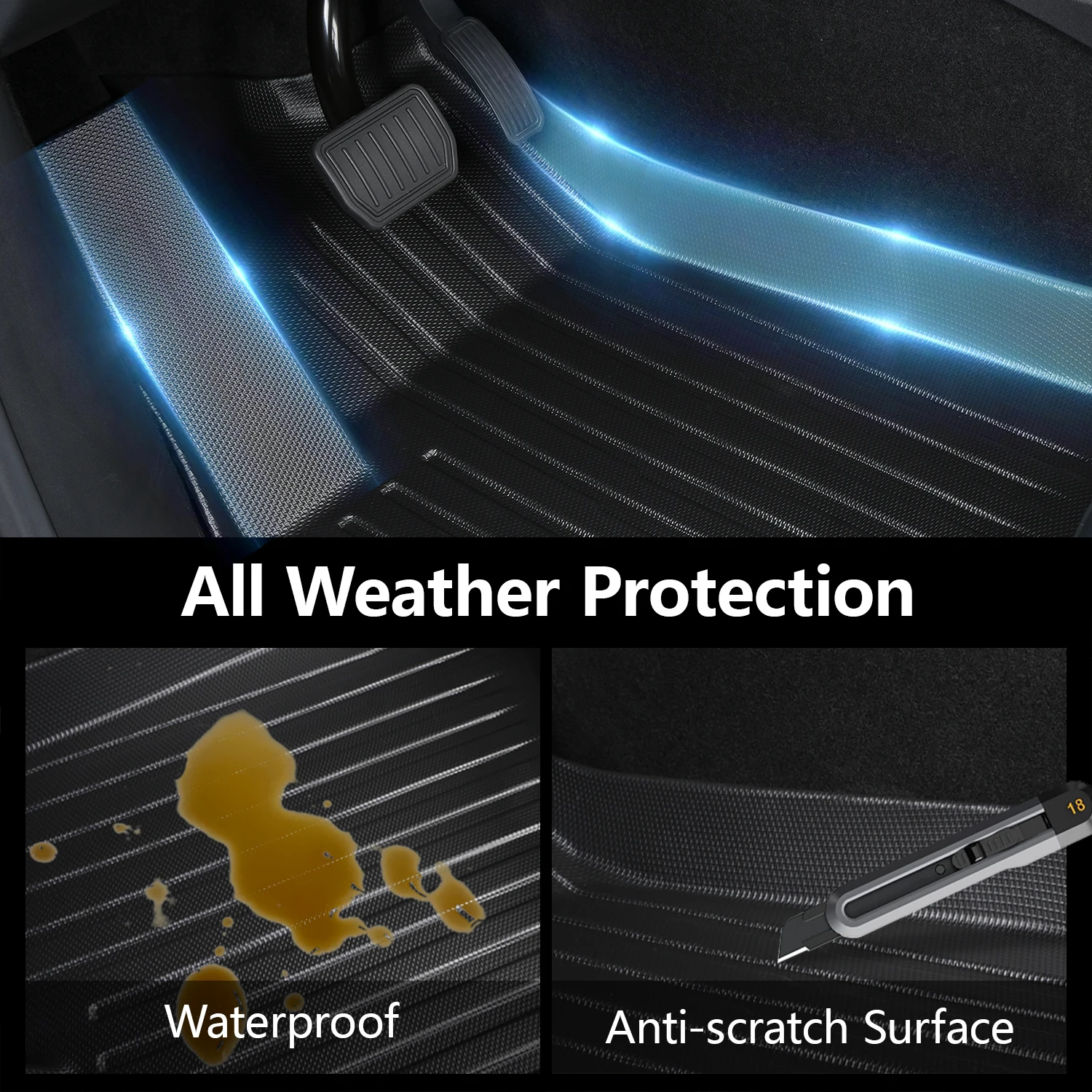 High Quality Antislip Car Floor Mats Custom Waterproof Car Mats Tpe