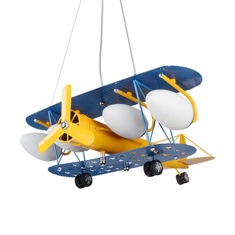 Big Chandelier Led Airplane Children's Chandelier Simple Modern Boy's ...