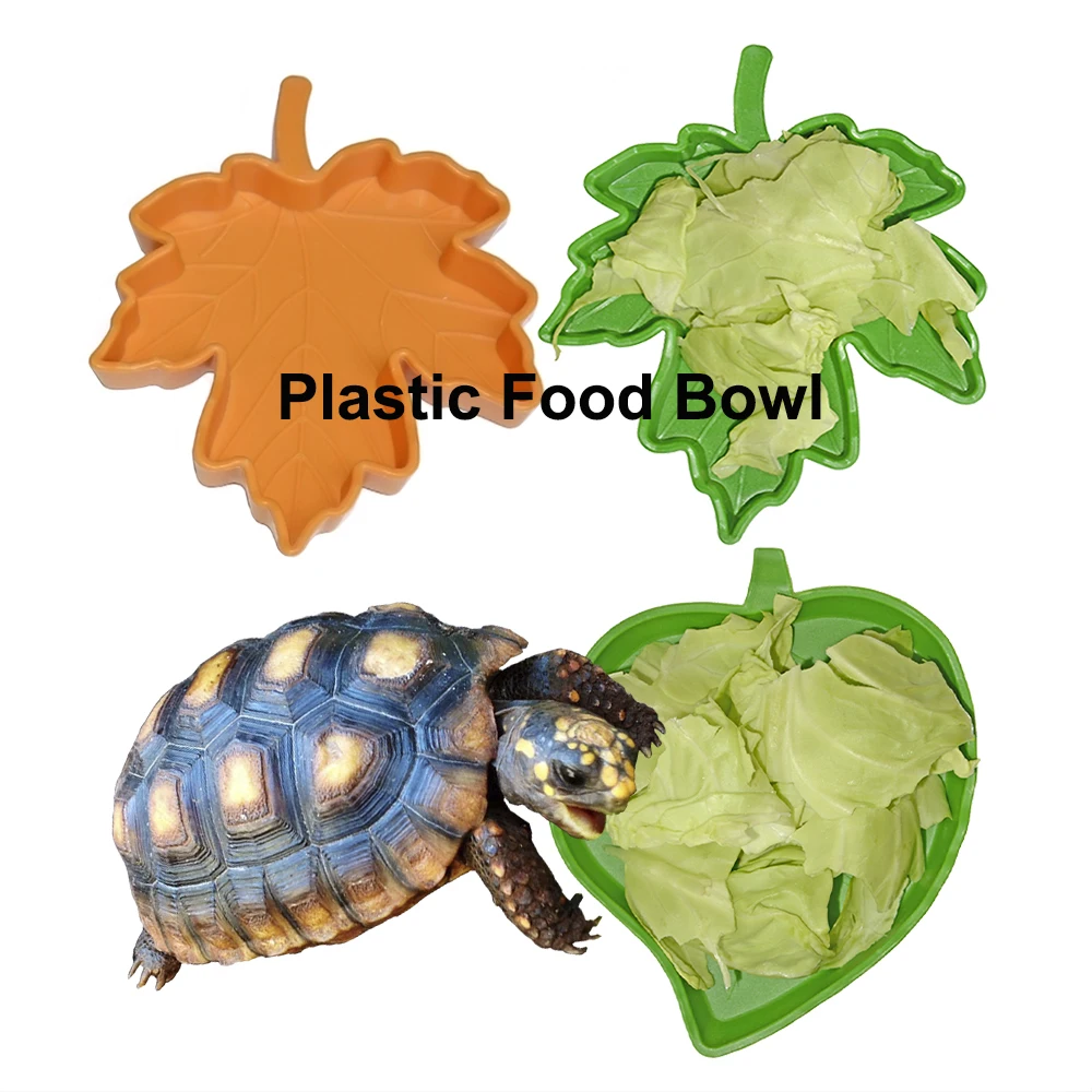 JT-02 Reptile Feeding Terrarium Bowls for Lizard Frog Gecko Tortoise Resin Reptile Rock Food Dish