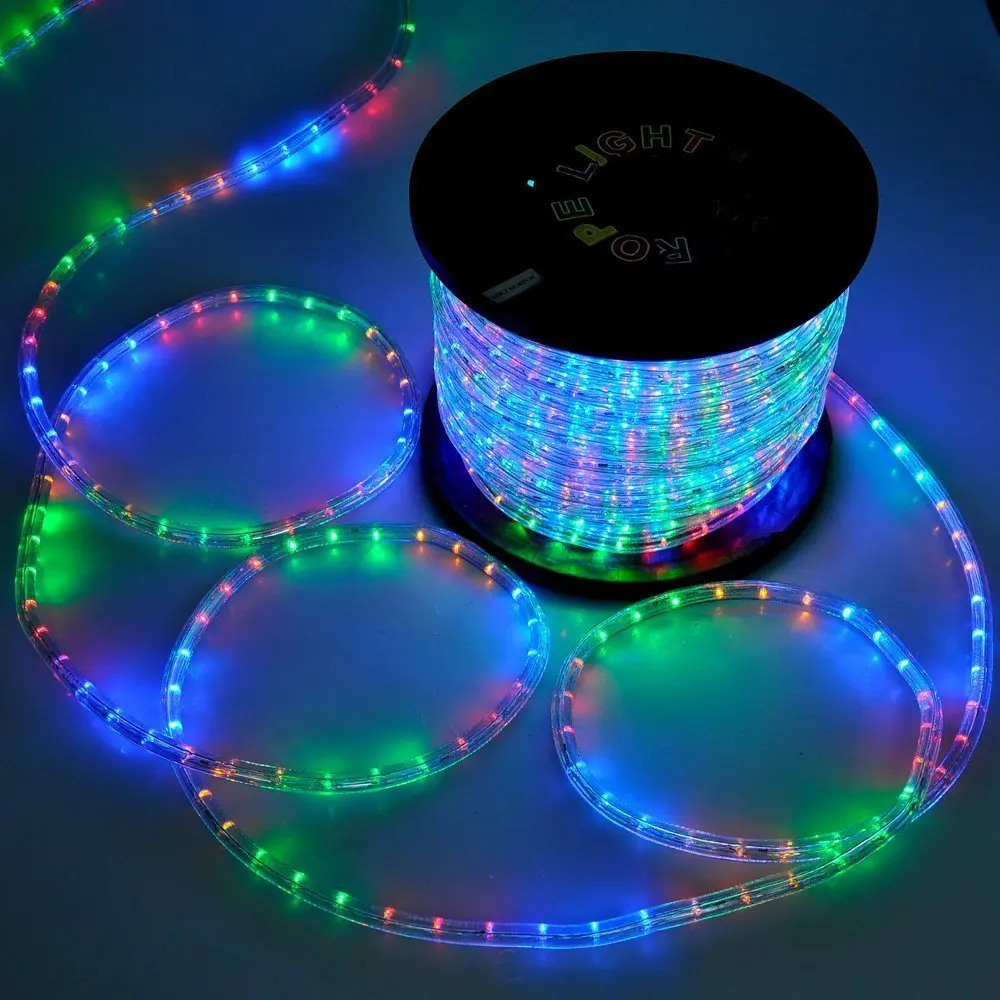 ホリデーデコレーション丸型RGB 100m LEDネオンロープライトショップ