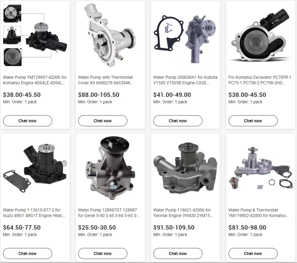Cooling Water Pump 8973121473 for Isuzu D-MAX 2.5DITD Engine 6