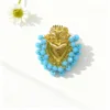 CC-0799-Ciondolo cuore blu lago