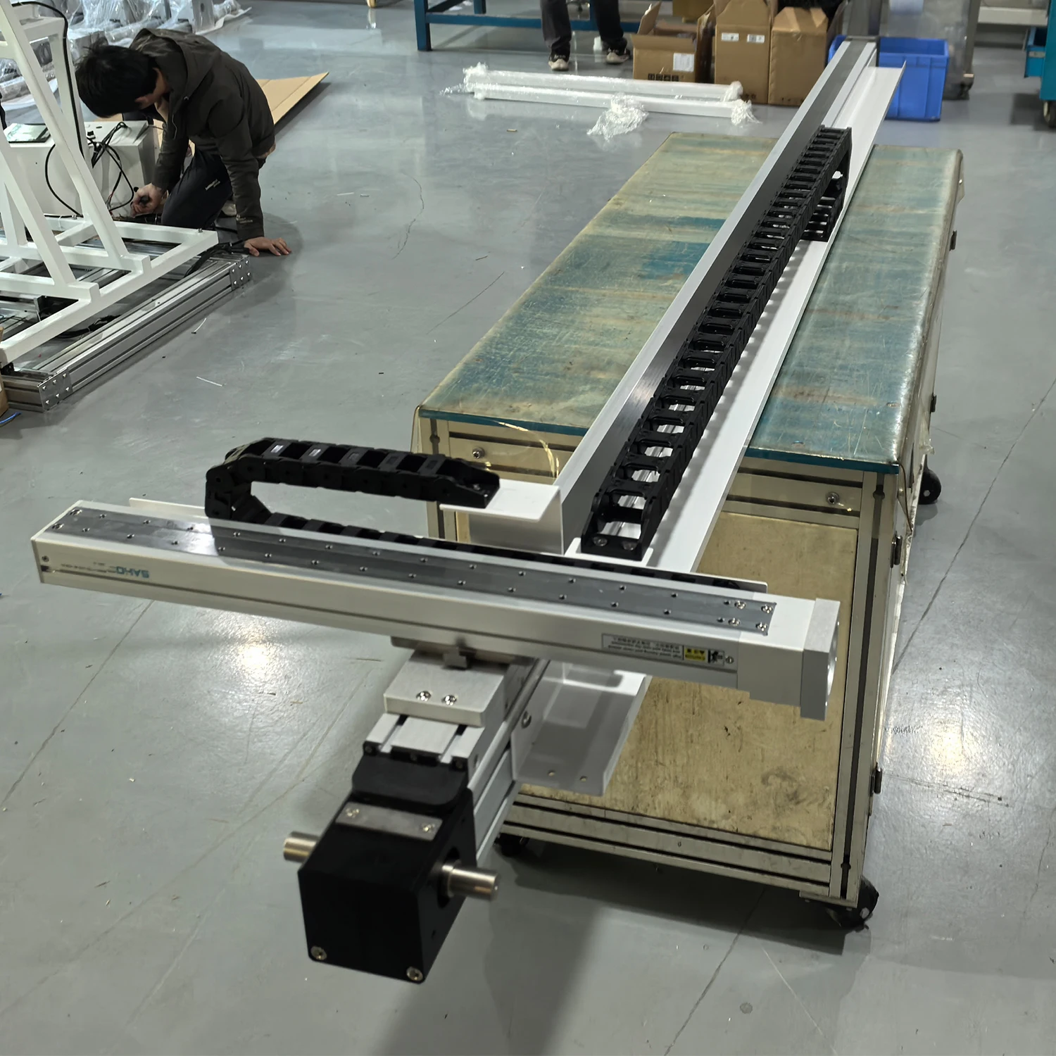 CNC Gantry Robot XY 2-Axis Linear Stage Cartesian Robot Linear Guide Slide Motion System with Core Motor and Engine XYZ Gantry