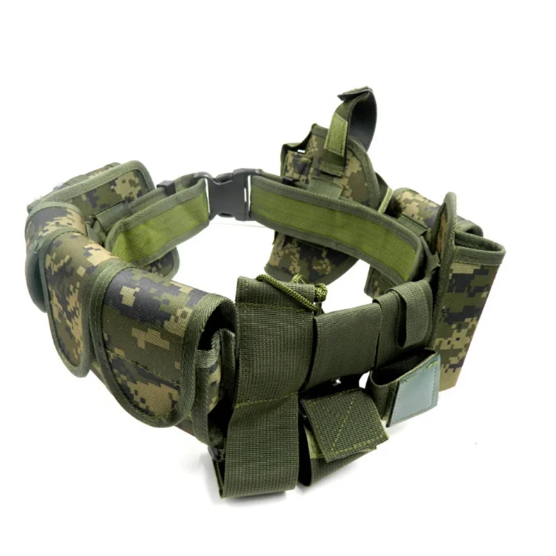 Wear-resistant Outdoors Security Training Multi Functional Belt Multifunctional Security Camouflage Waist Belt