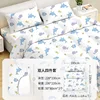 Sábana bajera con estampado de delfines, juego doble de cuatro piezas