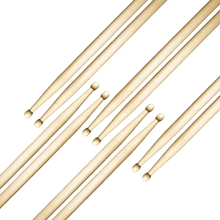 High Quality Custom Logo Drum Sticks 2B 5A 5B 7A Major Mace Stick Made from Maple Wood