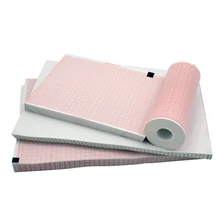 Low MOQ medical paper sheets ecg rolls 215mm*20m