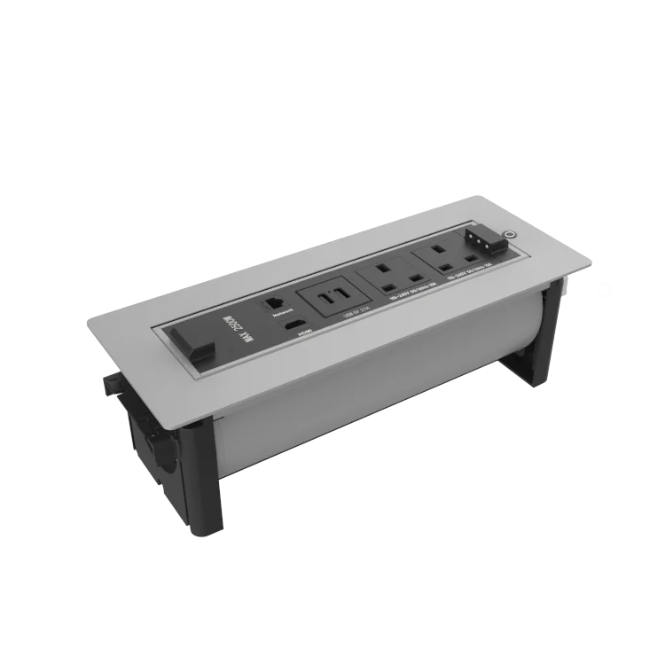 Universal Desktop Rotatable Sockets Set Outlet Desk Desktop Outlet Power Extension Strip Hidden Rotary Socket