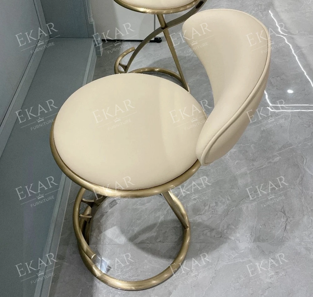 New modern design style metal bar stool living room leisure chair factory