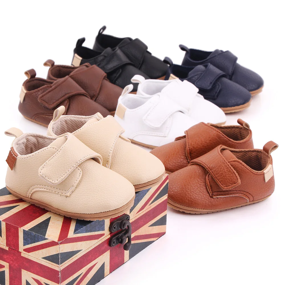 2025 New Arrival Casual Baby  Toddler Shoes Solid Rubber Sloe Newborn Baby Shoes Boy