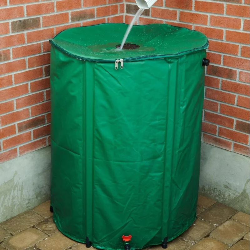 Factory Wholesale Automatic 250L 500lL 750L 1000L Stand Top Open Water Tank Portable Collapsible Rain Water Collecting Barrel