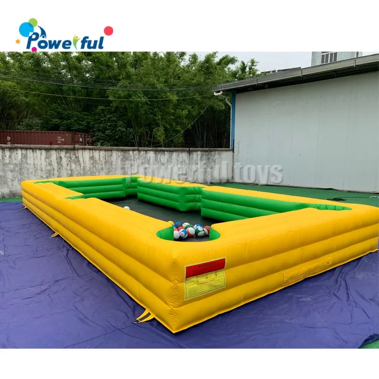 Inflatable Human Billiards Interactive Game Billiard Soccer Inflatable Pool Table