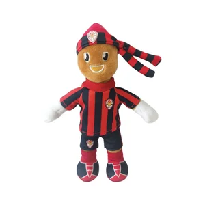 Promotion Stuffed Plush Toy Peluche Manufacturer Custom Logo Plushie Soft Plush Human Doll Team Mascot(Not for Sale)