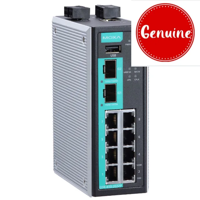 Moxa 8+2g Multi-port Industrial Security Router,Integrating Switches ...