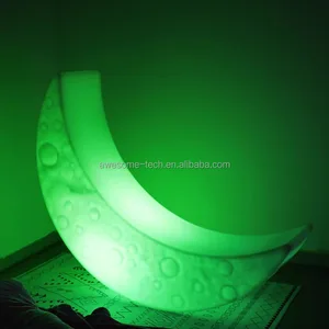 Romantic LED Moon Swing Durable Plastic Hanging Chair Light-Up Feature for Patio Garden Lighting Operates Electric Battery