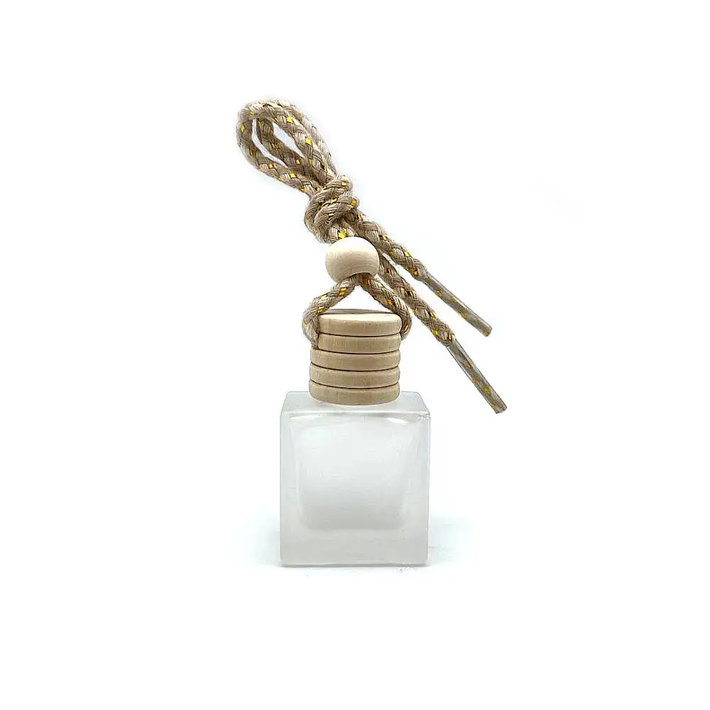 Wholesale 5ml 8ml 10ml Diffuser Frosted Car Perfume Bottle with Wooden Cap