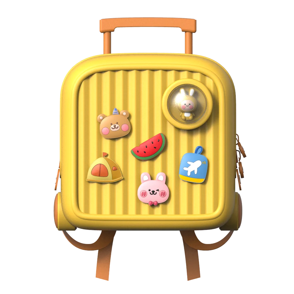 Wholesale Fashion Popular Creative Cartoon Backpack Trolley Mini Suitcase  Kid's Travel Luggage From m.