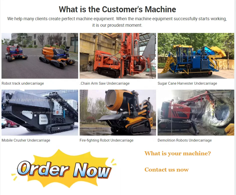 Factory Price Construction Machinery Excavator Drill Part Crawler Track Platform Solutions Rubber Track Frame Undercarriage