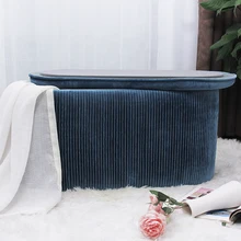 Customized Luxury High Quality Factory Wholesale Modern Home Bedroom Storage Velvet Ottoman Box Bench Seating