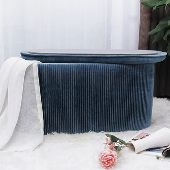 Customized Luxury High Quality Factory Wholesale Modern Home Bedroom Storage Velvet Ottoman Box Bench Seating