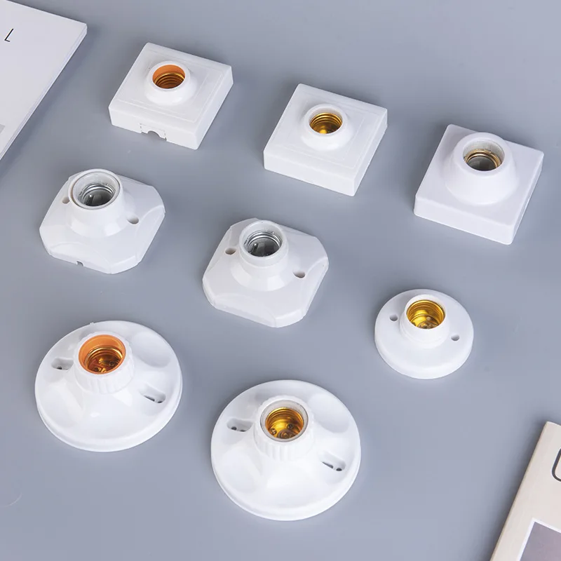 Wholesale E27 Plastic Ceramics Lamp Holder Edison Bulb Holder Screw