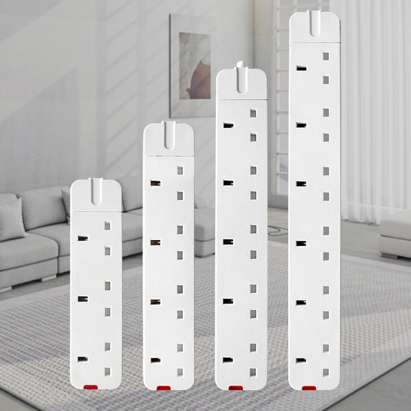Kenya 4 Way 6 Way Wall Mounted Electrical Power Surge Protector Cable Extension Socket Uk Power