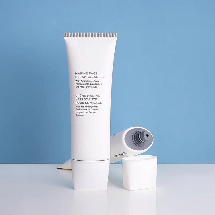 Screen Printed logo White Empty Squeeze Hose Skin Care Lotion Hand ...