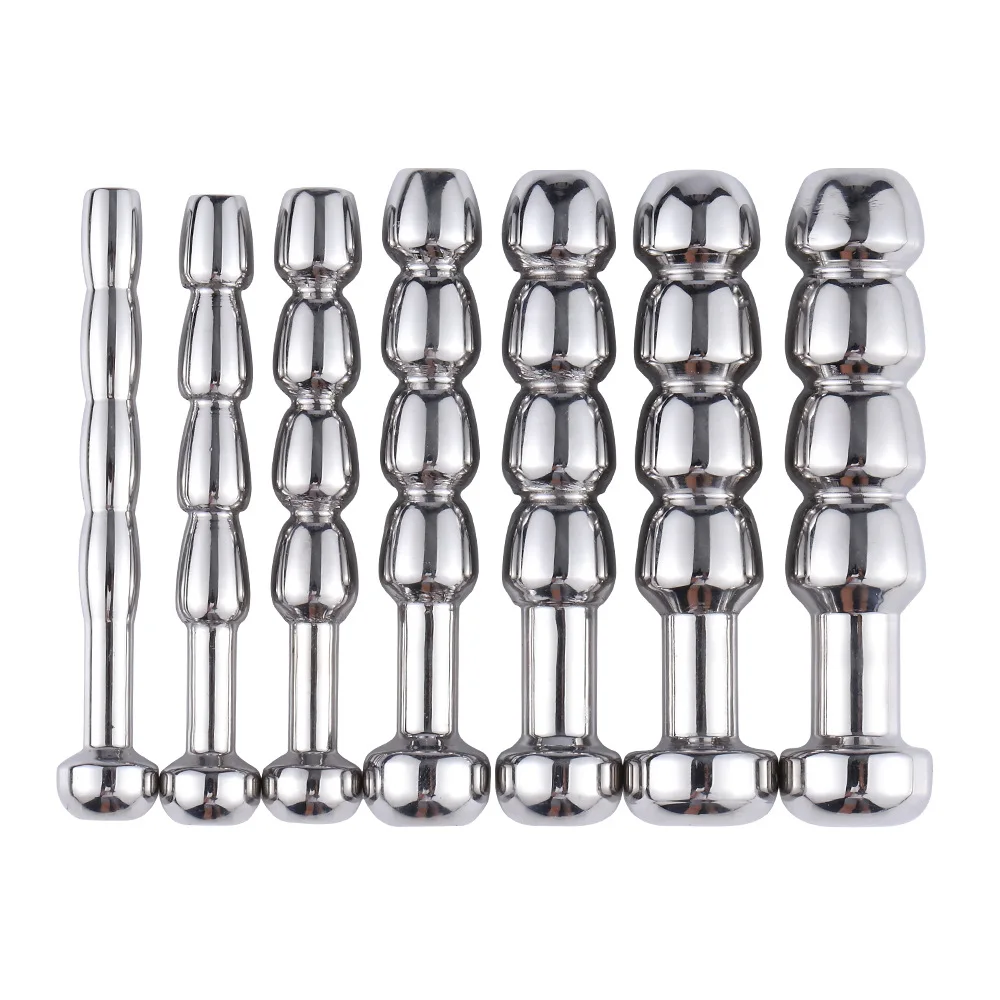 Metal Male Chastity Device Urethral Sound Toys Set Mini Urethral Dilation Plug Sex Tools for Men