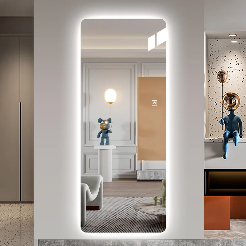 product secure packaging custom logo modern salon wall mirror full body vanity mirror for barber with lights-2