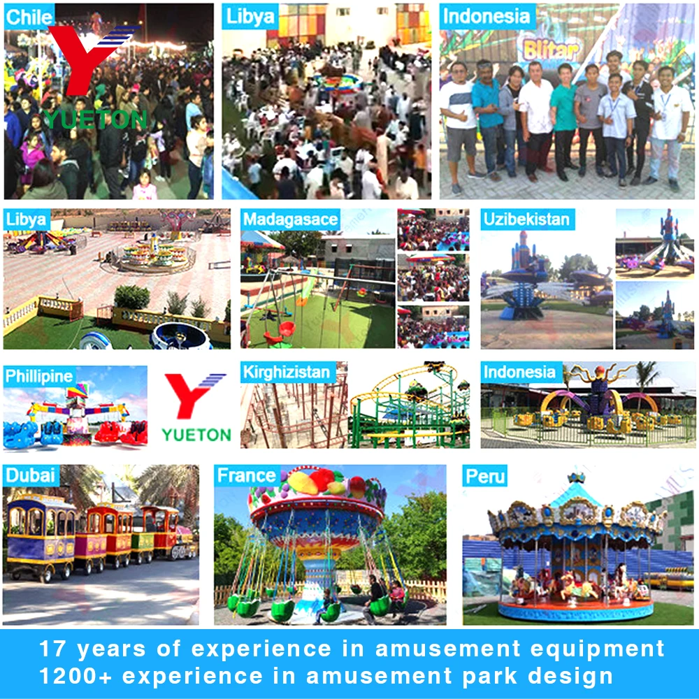 Amusement Park Ride 4 in 1 Bungee Trampoline Bungee Jumping Machine
