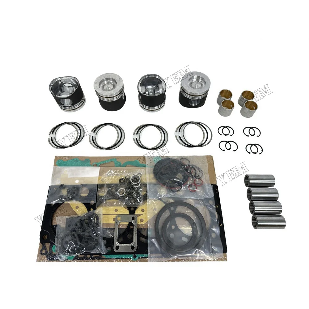 Engine Overhaul Kit With Piston Rings Cylinder Gasket Set Compatible for Volvo D4D Engine Parts Engineering Machinery Part 4