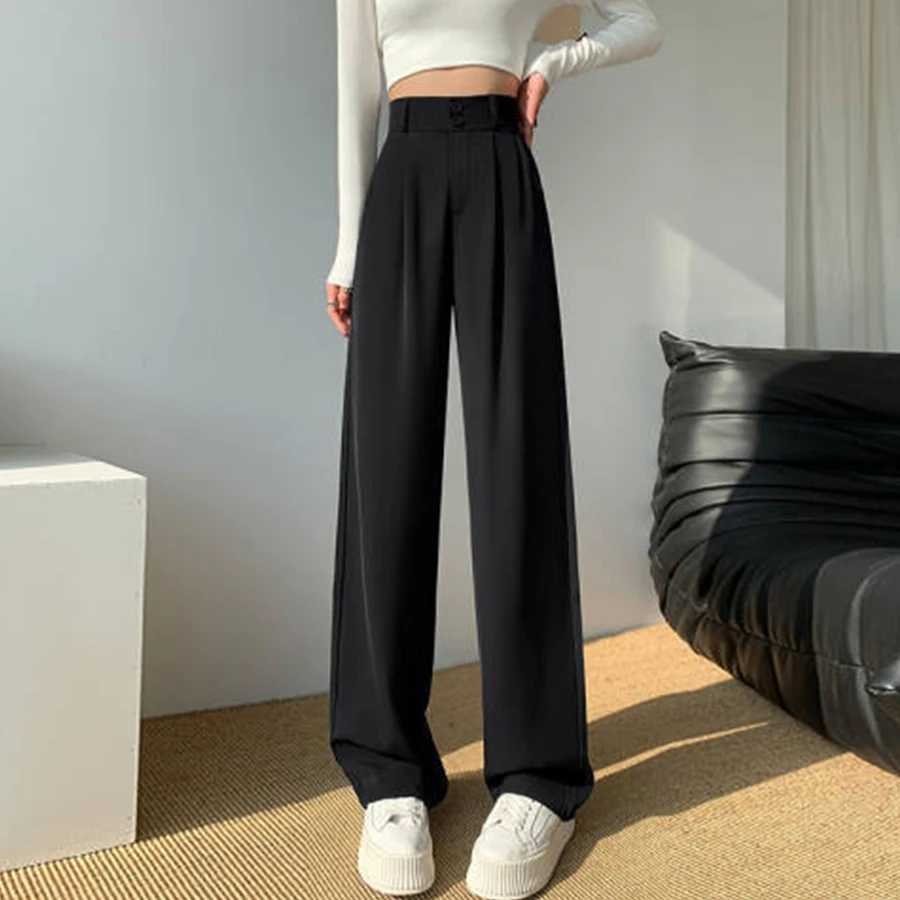 OU Fashion Wide Leg Pants - Comfort and Style for Spring