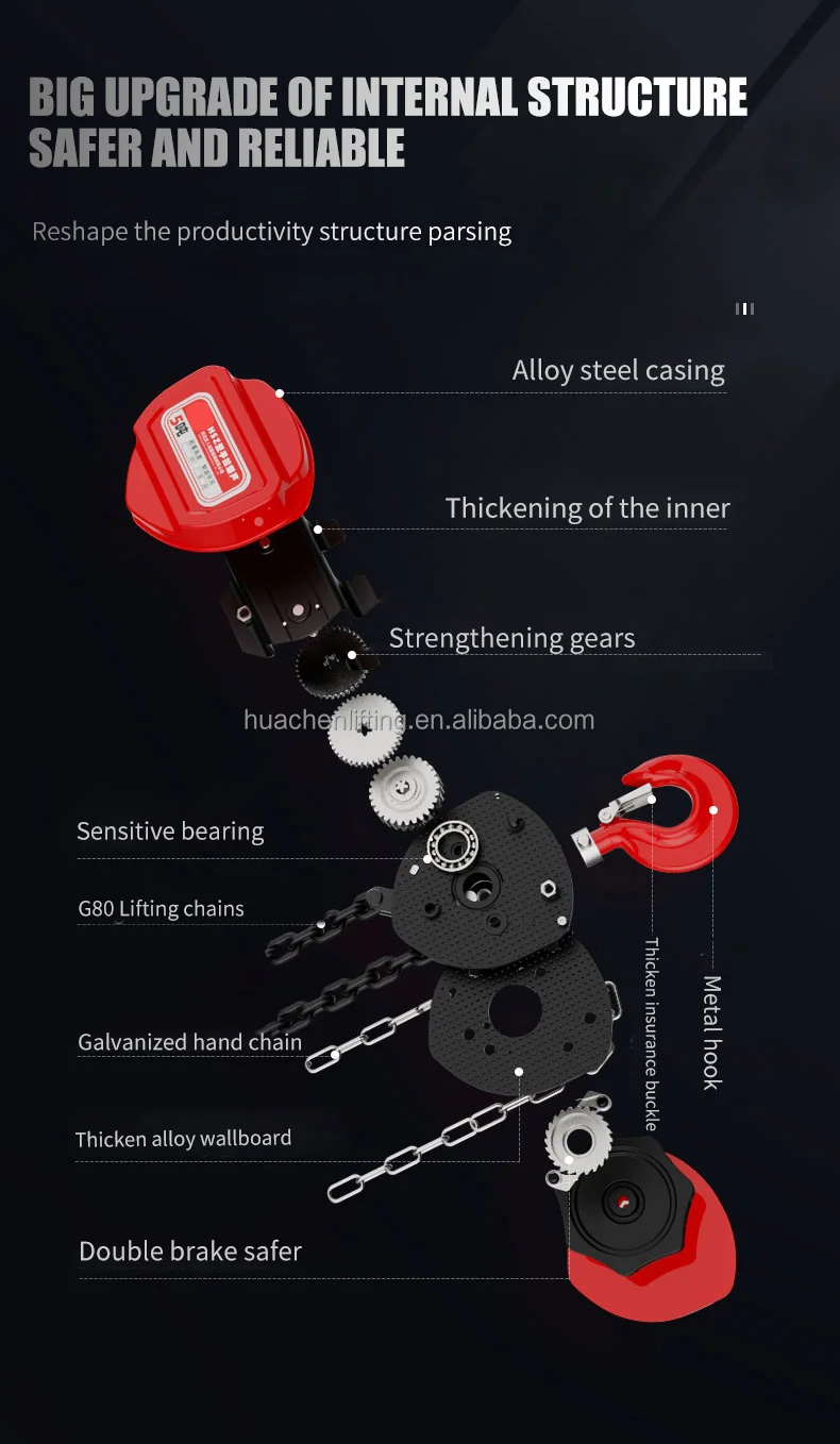 Hot Sale Nitto Brand Hsz-c Lifting Hoist Equipment Pulley Chain Block ...
