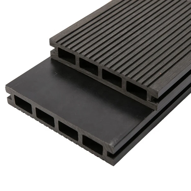 20ft Container 3D Deep Embossing Double Sided Wood Plastic Composite Patio Deck Tiles Flooring