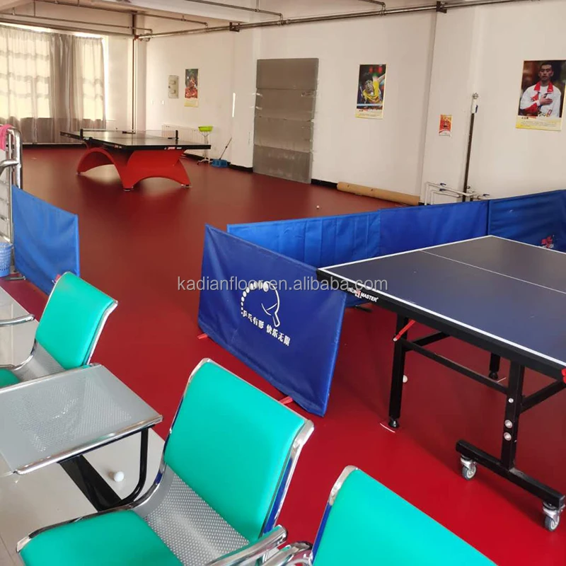 Indoor Professional Ittf Approved Table Tennis Floor Mat 3.5mm6.0mm