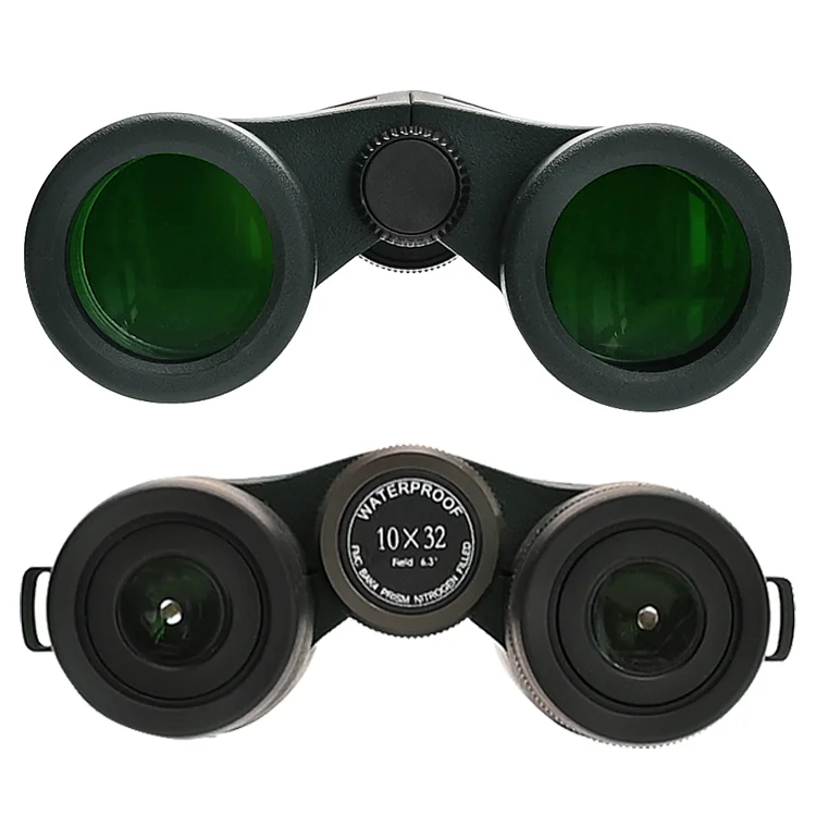 BINOCK Nitrogen Binoculars Long Range ED Glass IPX7 Waterproof 8x32 Hollow 10X32 Binoculars Powerful with Night Vision