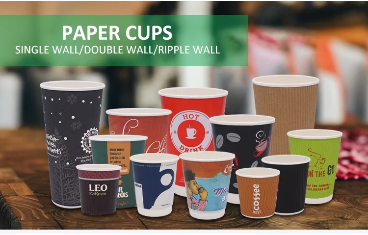 XYA Disposable Paper Cup with Logo Printing Perfect For Hot Drinks Tea & Coffee paper Cups Custom Printed Paper Cups manufacture