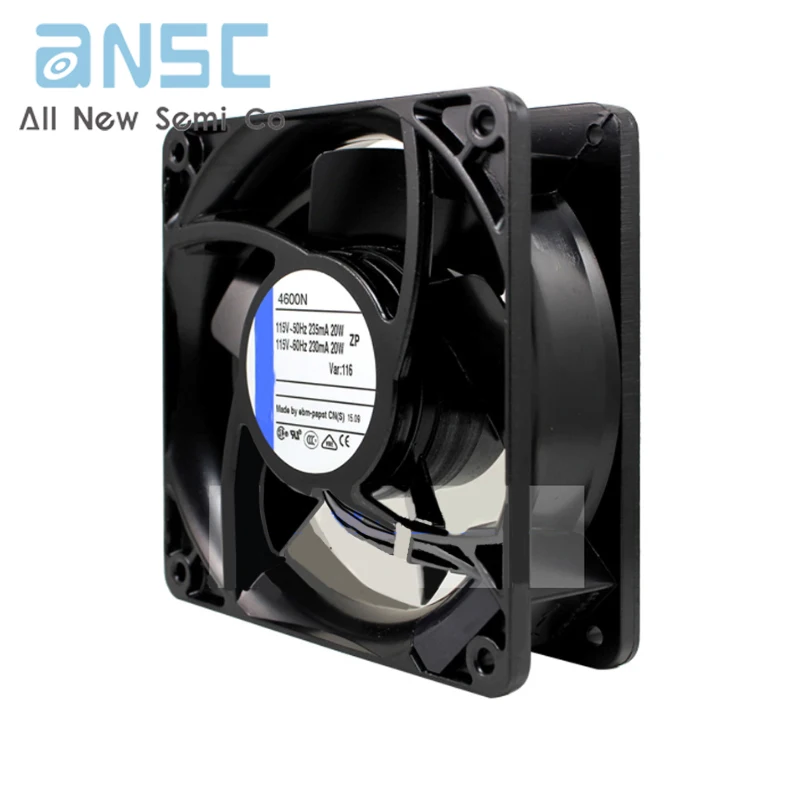 Original Axial flow fan 4600N 12038 AC110V 18W 105.9CFM Waterproof axial flow fan