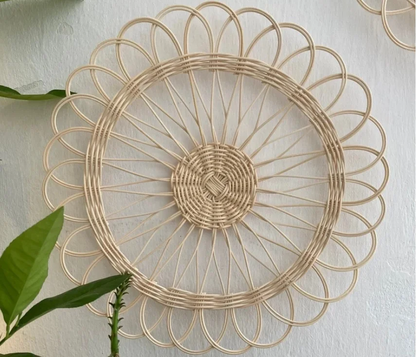 Bambus-Seil Boho Wandbehang Set aus 3 Teilen mit Rattan-Sonnenblumen-Design  fr Kinderzimmer Baby- und Kinderzimmer-Dekoration| Alibaba.com
