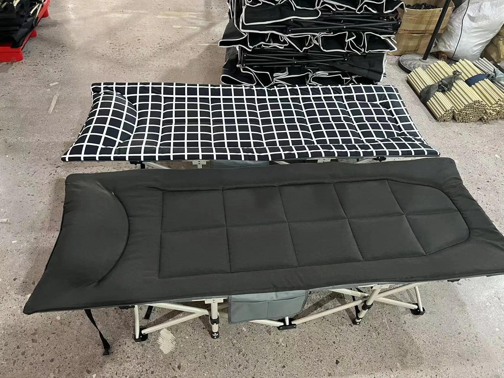 Drunkenxp Premium Folding Cots With Luxurious Memory Foam Mattress