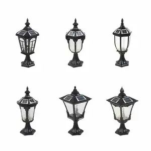 Modern IP65 LED Solar Garden Light Waterproof Outdoor Garden Light Post Head for Residential Small Lamp Sizes