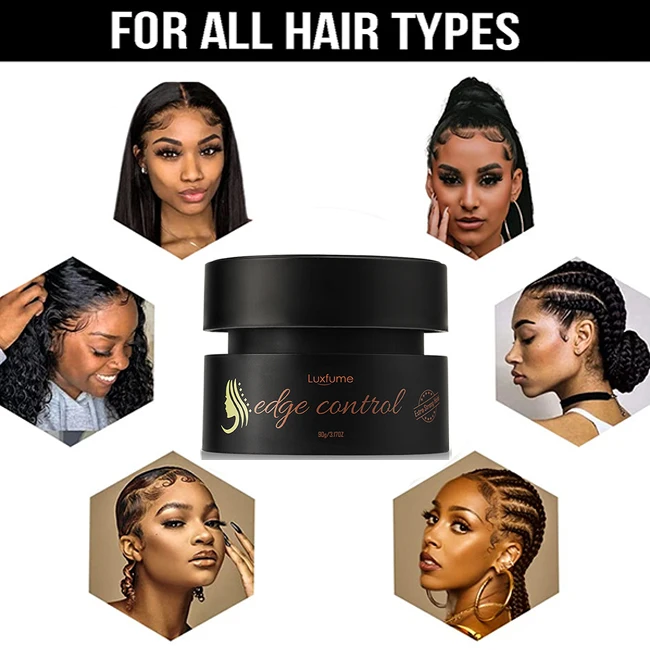 LUXFUME Edge Control - Strong Hold Styling Wax for All Hair