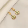 Green earrings
