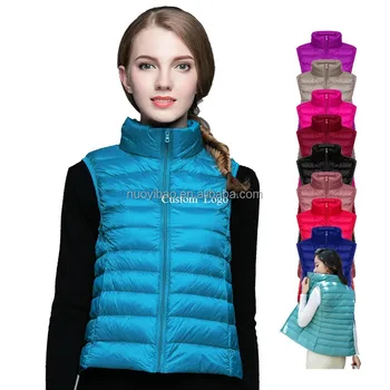 light weight Waistcoat Warm Sleeveless Jacket Plus Size Winter Woman Duck Down Puffer Vest for Women