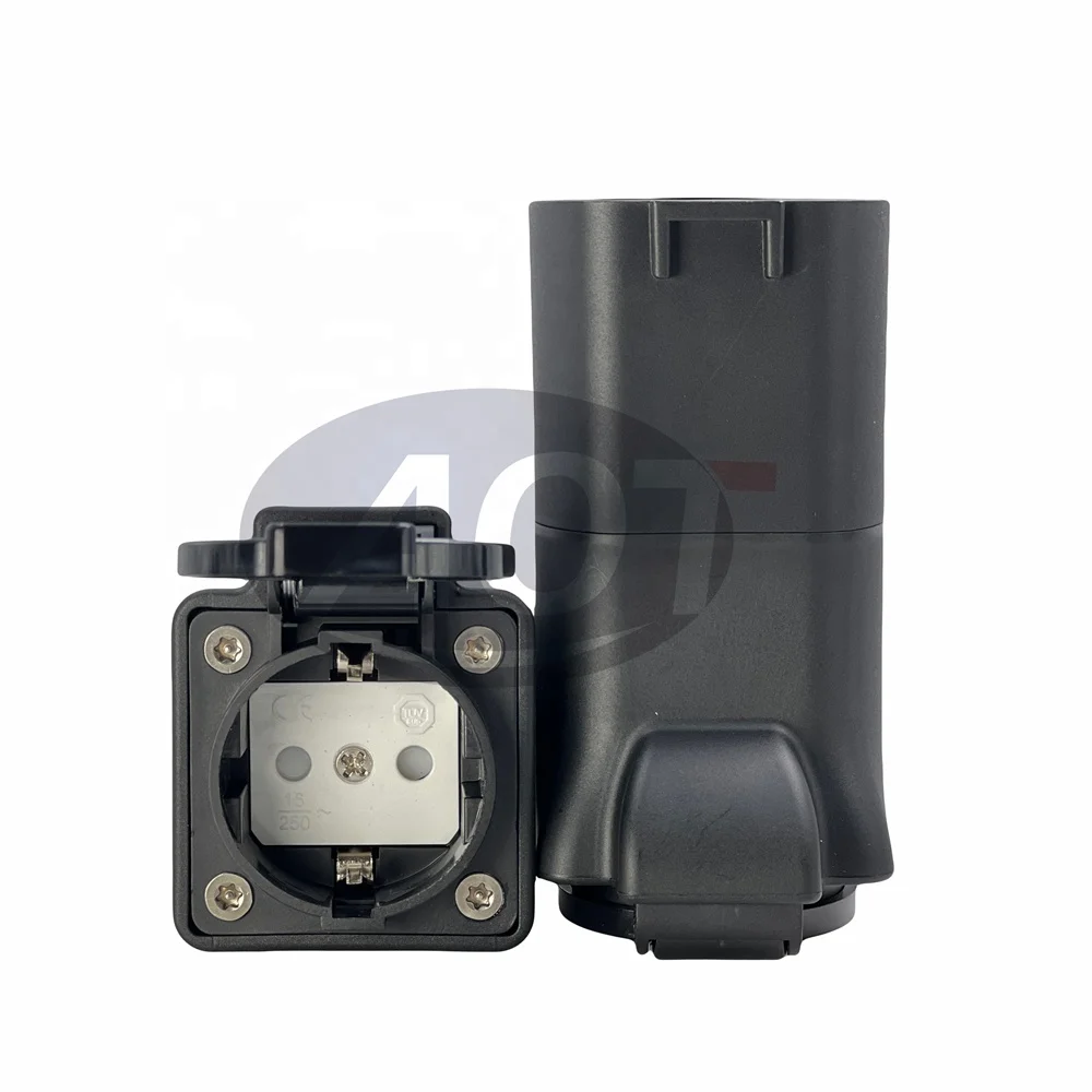 AOTAI EV charger connector For Green Car type 2 to Schuko adapter EV adapter for BYD Xiao Peng Car factory